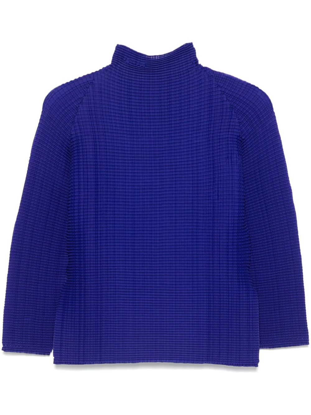 Pleats Please Issey Miyake Wooly Pleats-48 T-shirt - Blue von Pleats Please Issey Miyake