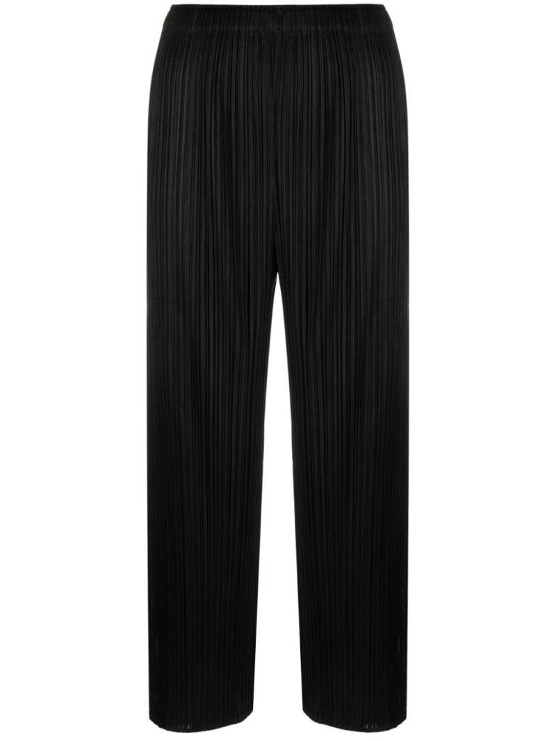 Pleats Please Issey Miyake cropped pleated trousers - Black von Pleats Please Issey Miyake