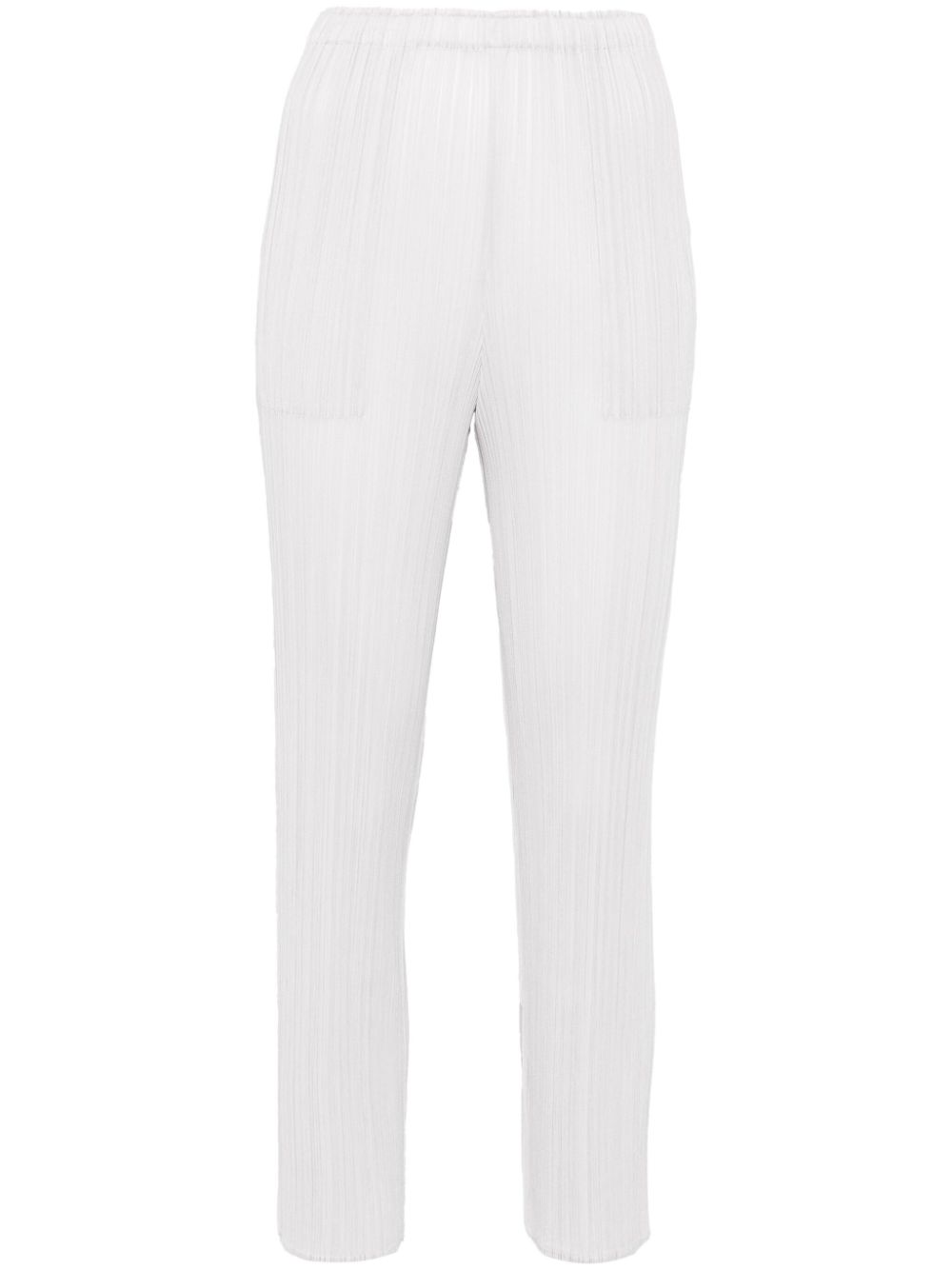 Pleats Please Issey Miyake cropped trousers - Grey von Pleats Please Issey Miyake