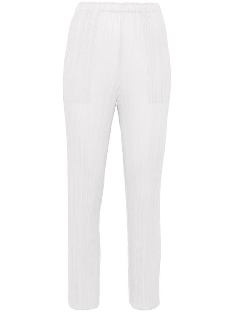 Pleats Please Issey Miyake cropped trousers - Grey von Pleats Please Issey Miyake