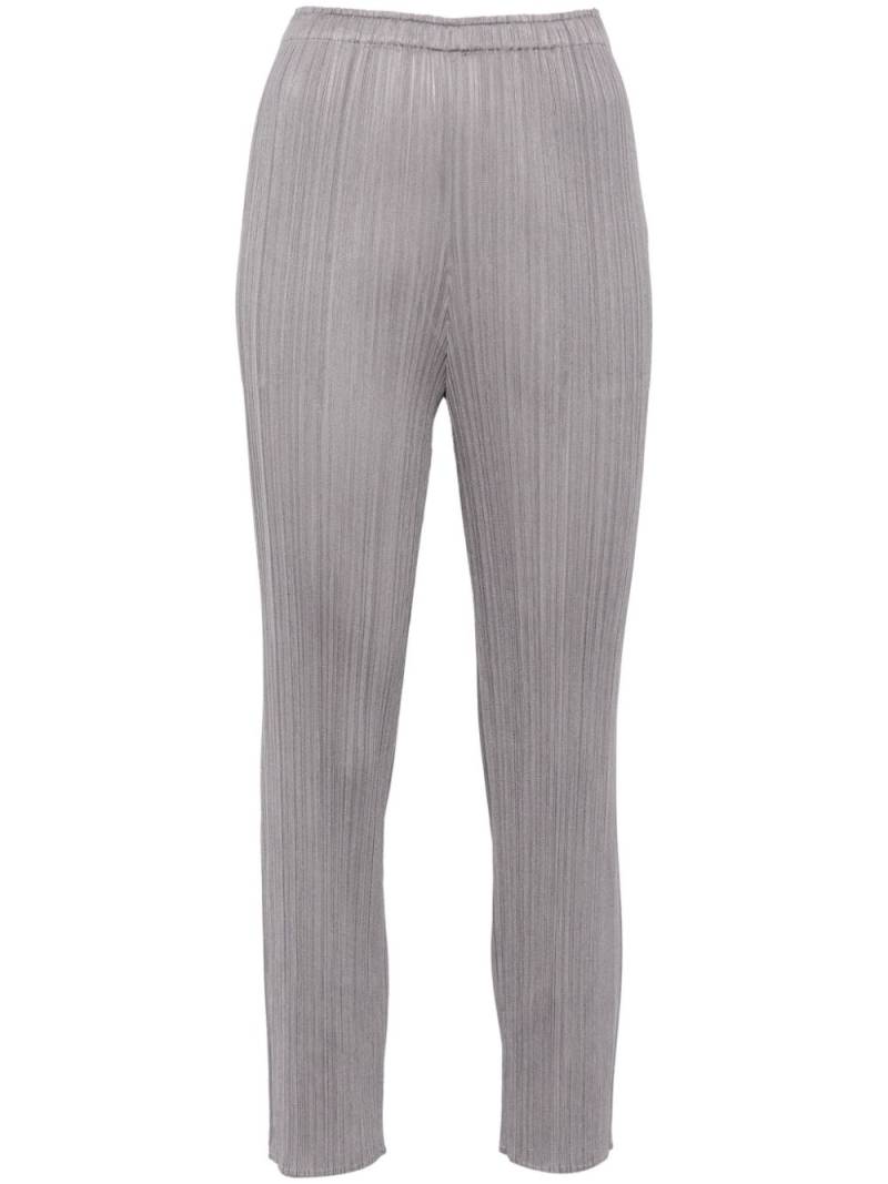 Pleats Please Issey Miyake cropped trousers - Grey von Pleats Please Issey Miyake