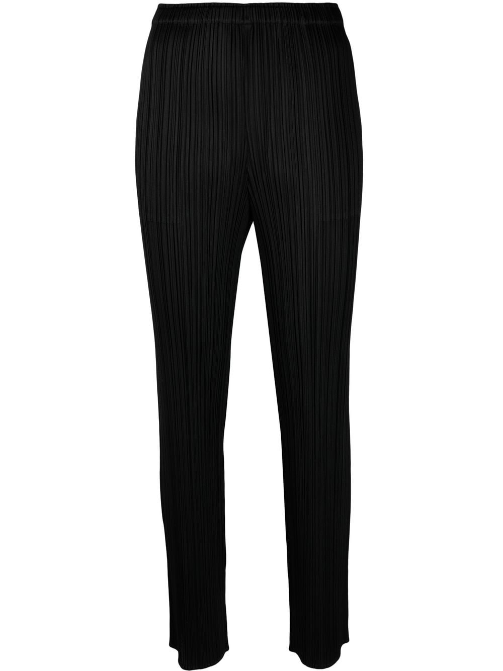 Pleats Please Issey Miyake elasticated-waist slip-on straight trousers - Black von Pleats Please Issey Miyake