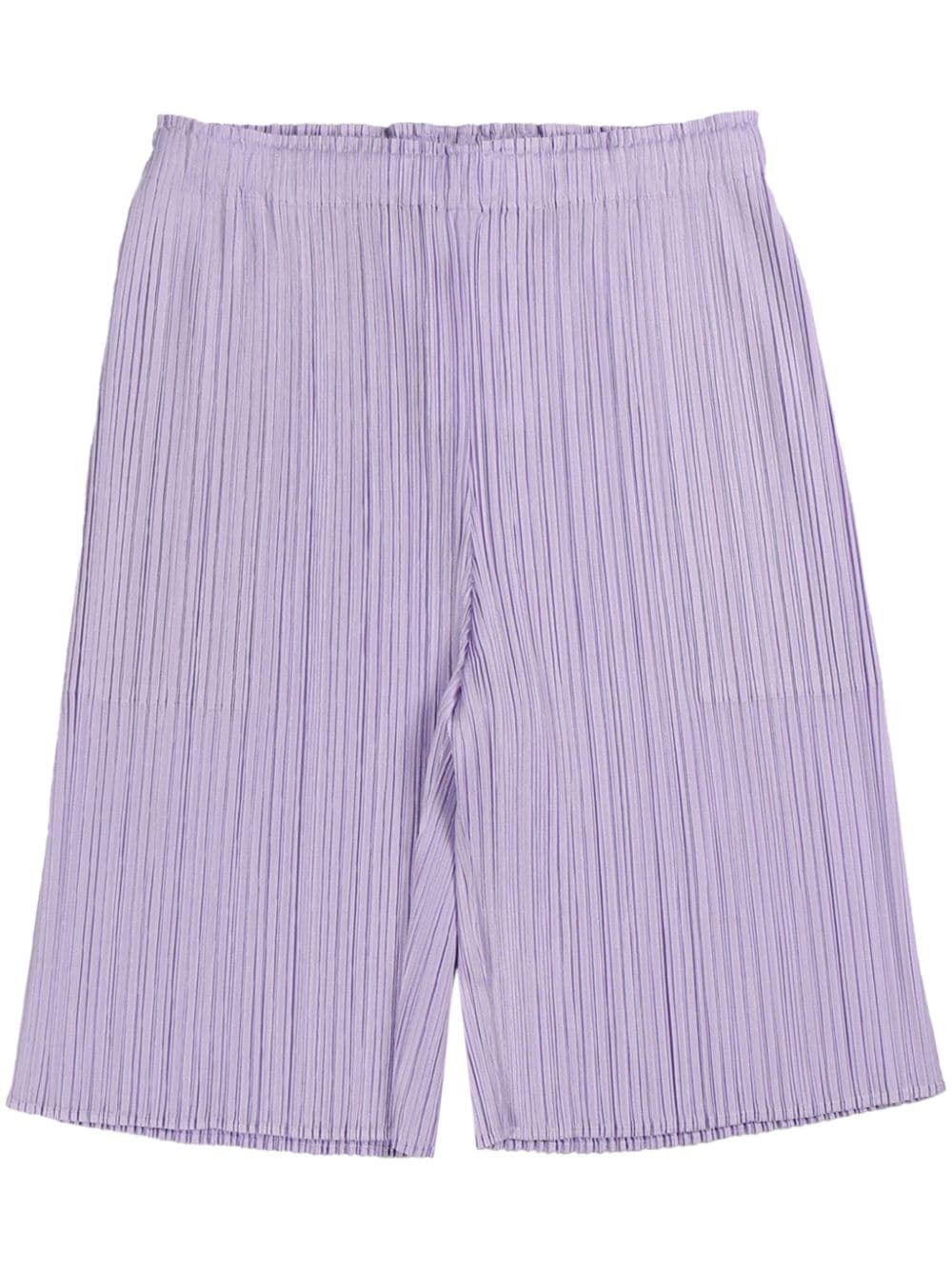 Pleats Please Issey Miyake fully-pleated shorts - Purple von Pleats Please Issey Miyake