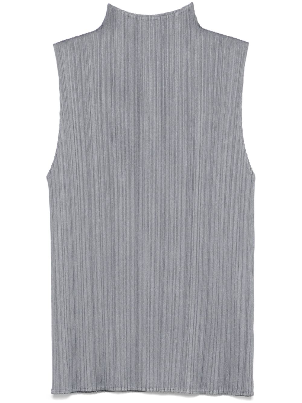 Pleats Please Issey Miyake mock neck sleeveless top - Grey von Pleats Please Issey Miyake