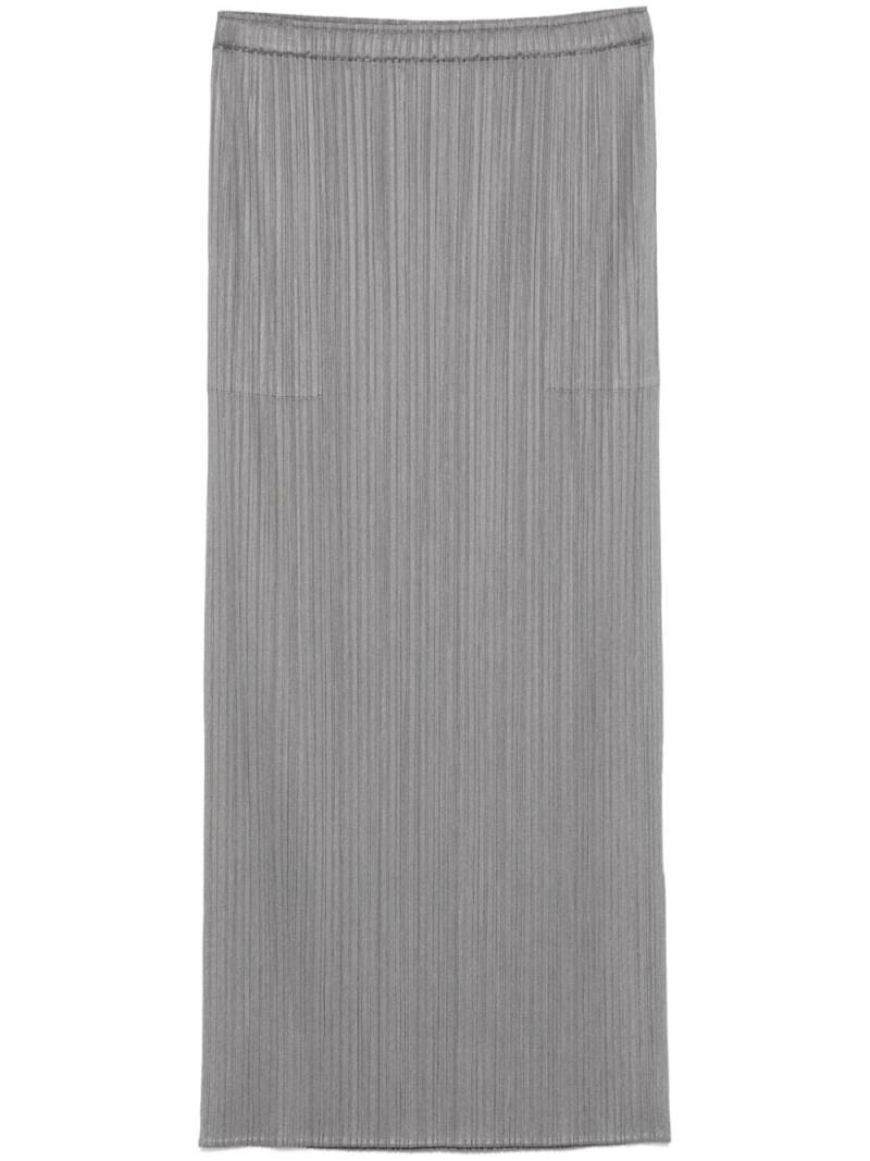 Pleats Please Issey Miyake pleated midi skirt - Grey von Pleats Please Issey Miyake