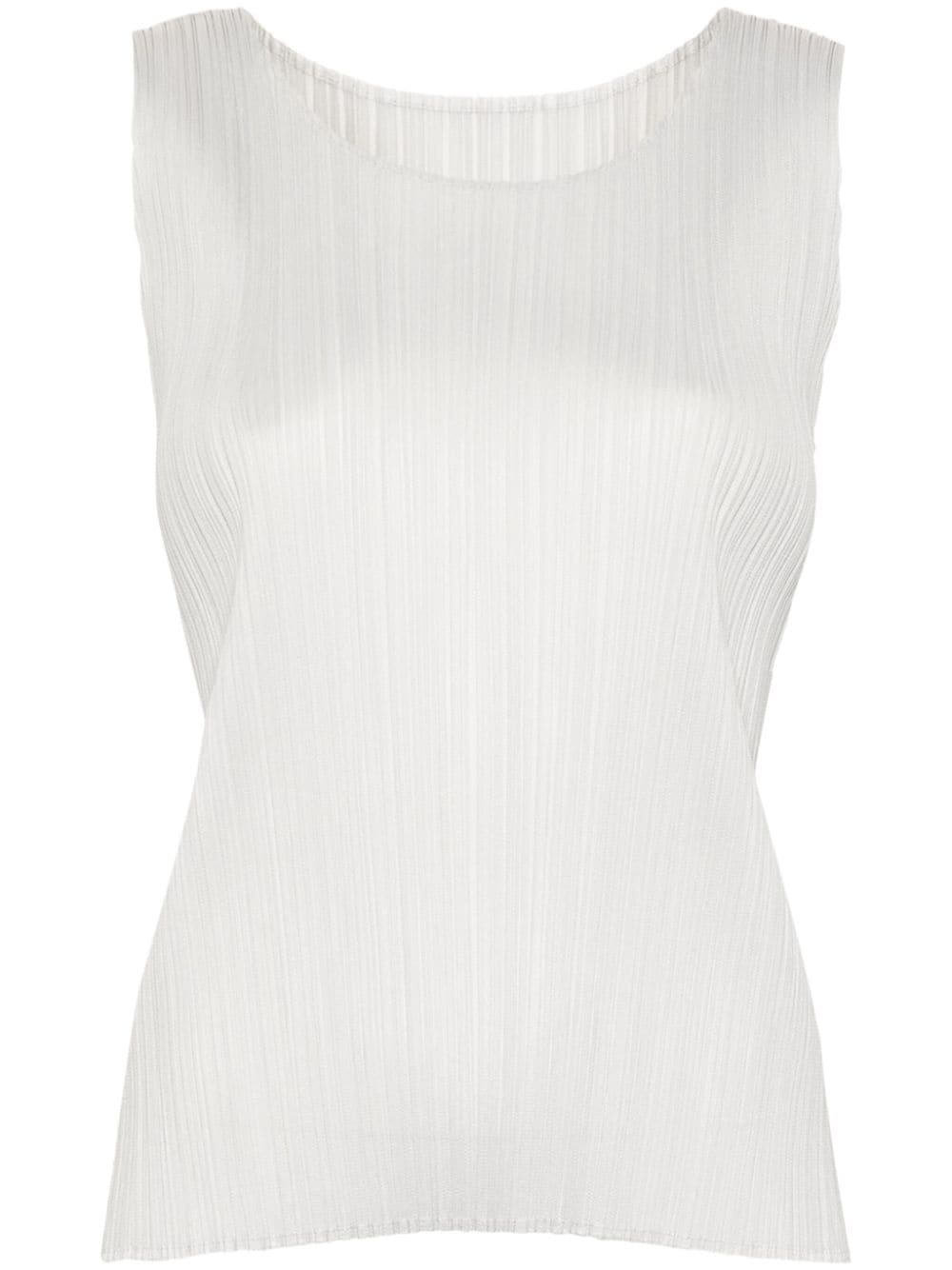 Pleats Please Issey Miyake pleated tank top - Grey von Pleats Please Issey Miyake