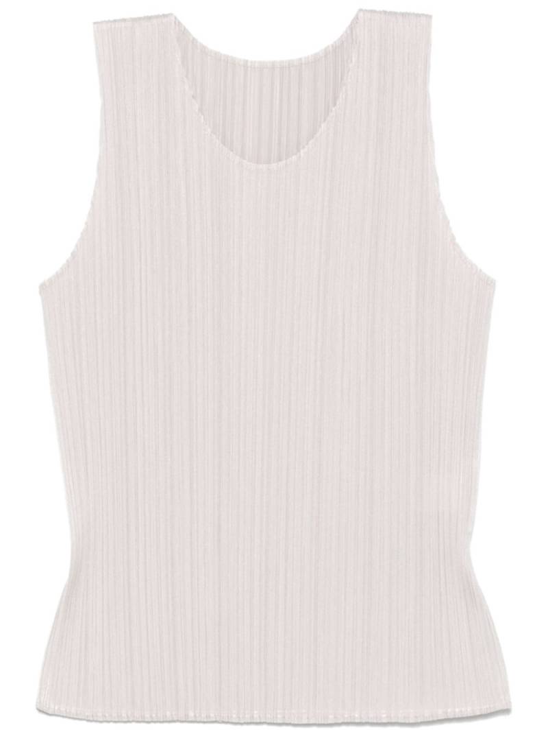 Pleats Please Issey Miyake pleated top - Neutrals von Pleats Please Issey Miyake