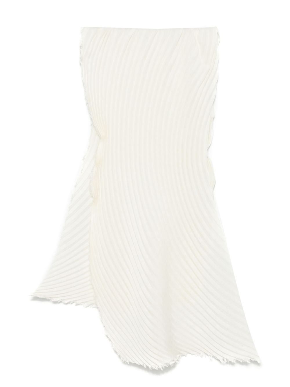 Pleats Please Issey Miyake plissé-effect scarf - White von Pleats Please Issey Miyake