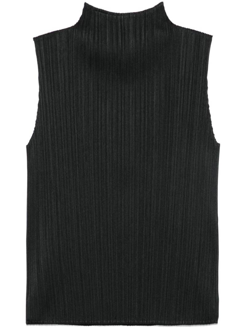 Pleats Please Issey Miyake plissé-effect top - Black von Pleats Please Issey Miyake