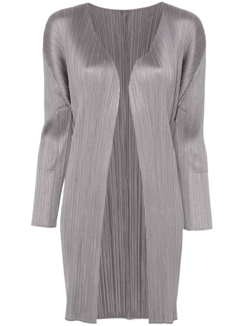 Pleats Please Issey Miyake plissé jacket - Grey von Pleats Please Issey Miyake