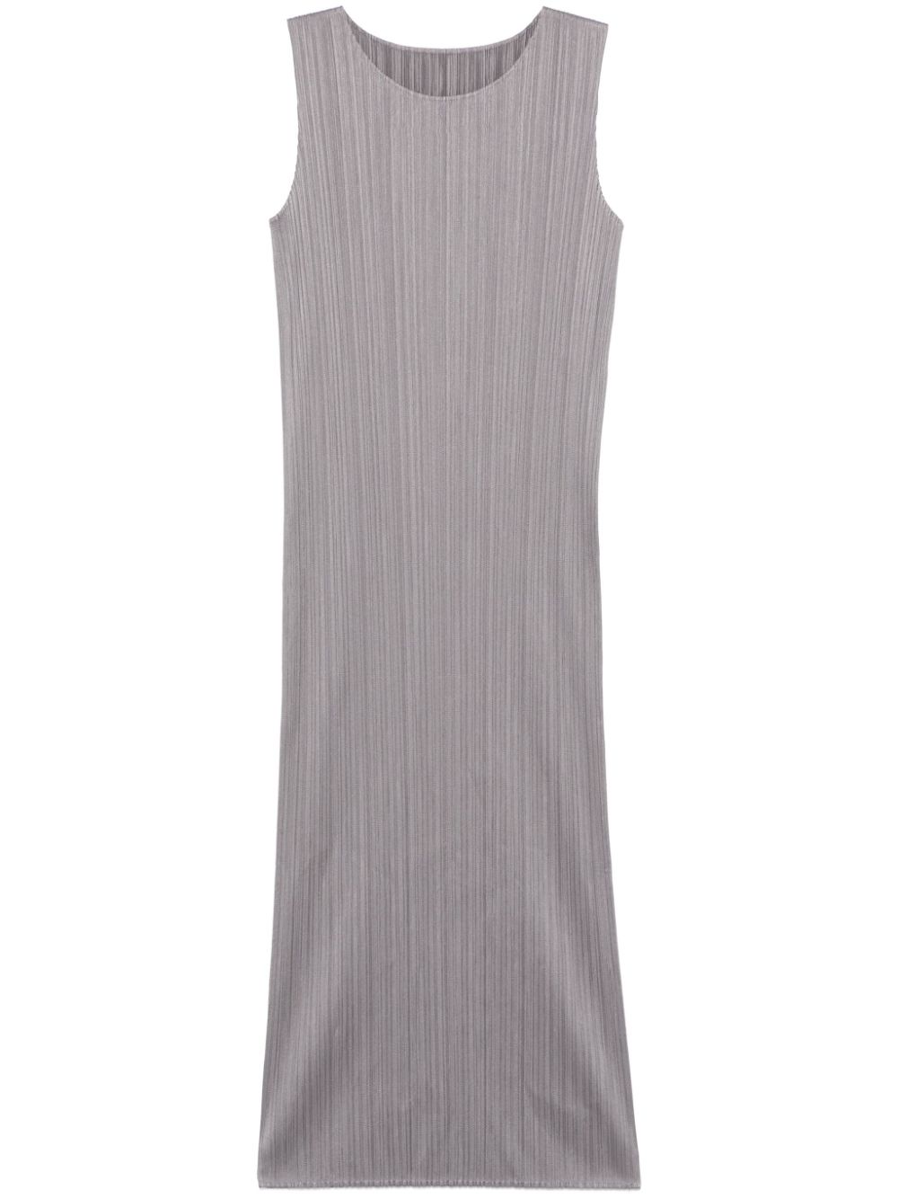 Pleats Please Issey Miyake plissé maxi dress - Grey von Pleats Please Issey Miyake