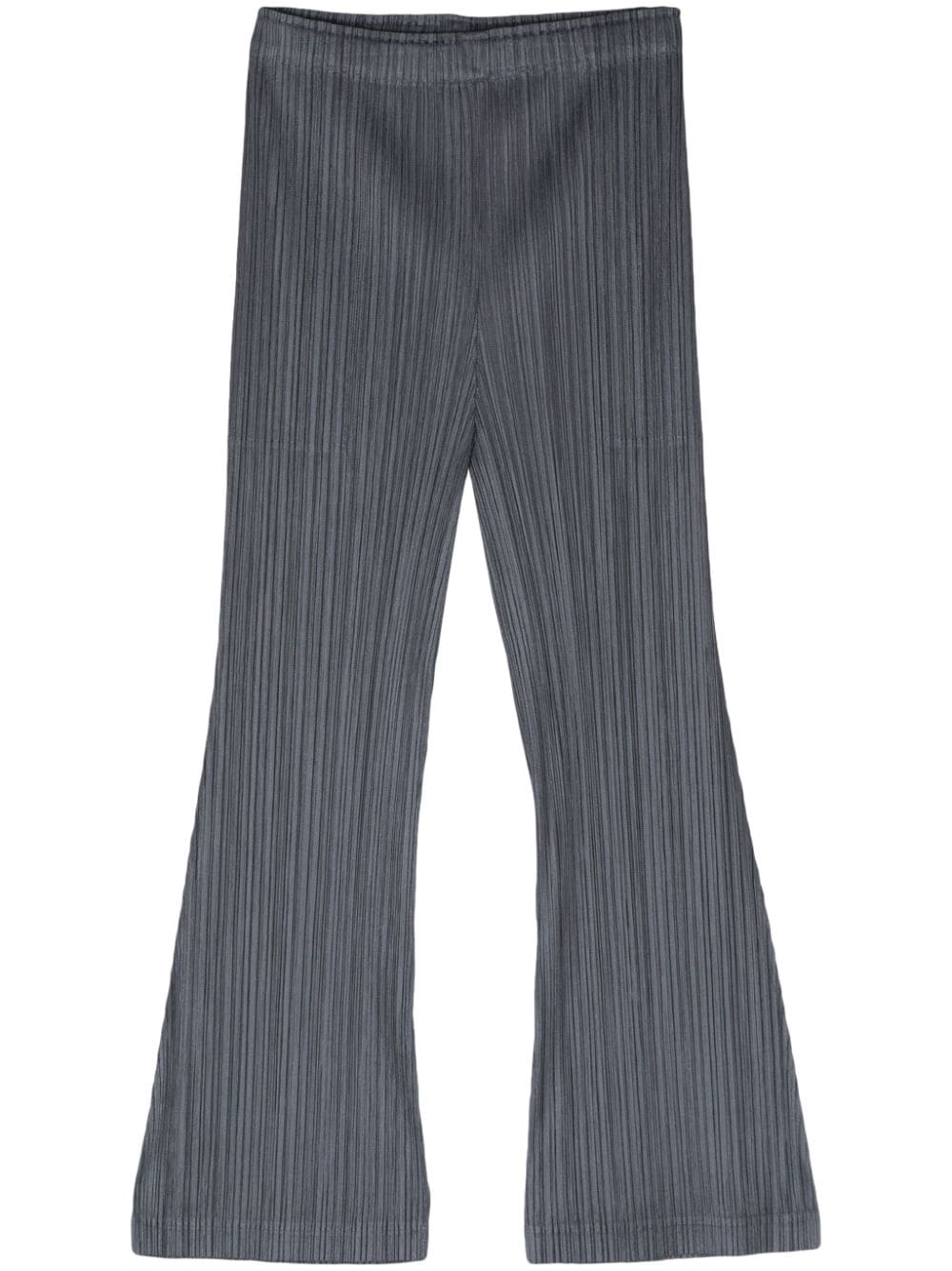 Pleats Please Issey Miyake plissé straight-leg trousers - Grey von Pleats Please Issey Miyake