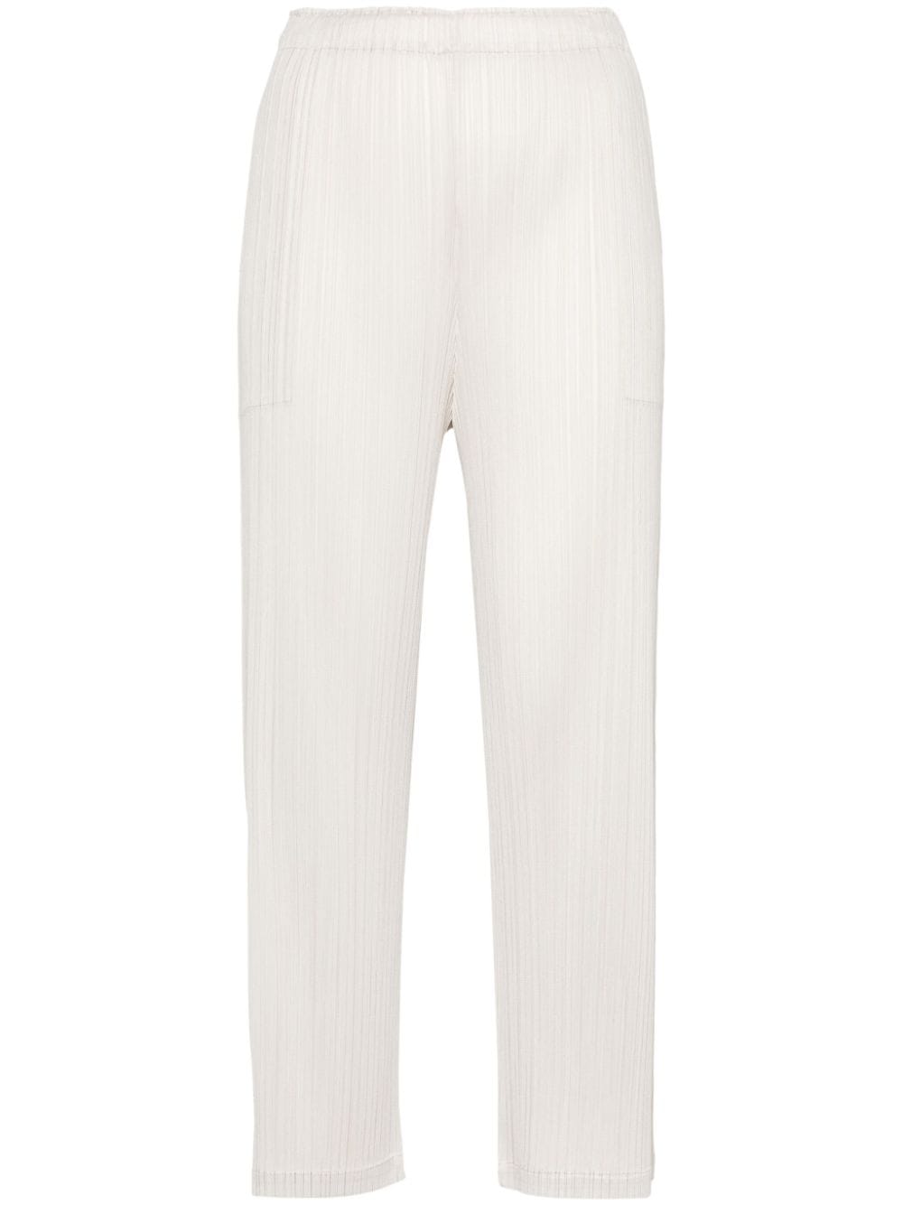 Pleats Please Issey Miyake plissé straight-leg trousers - Neutrals von Pleats Please Issey Miyake