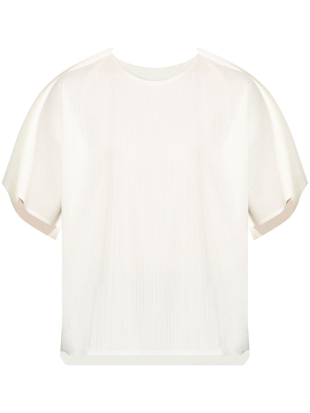 Pleats Please Issey Miyake ribbed-knit T-shirt - White von Pleats Please Issey Miyake