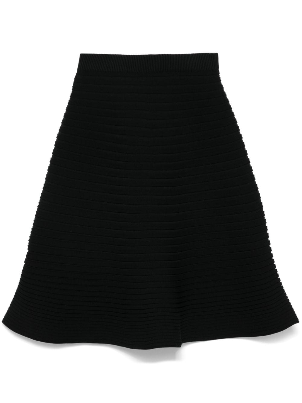 Pleats Please Issey Miyake ribbed knit midi skirt - Black von Pleats Please Issey Miyake