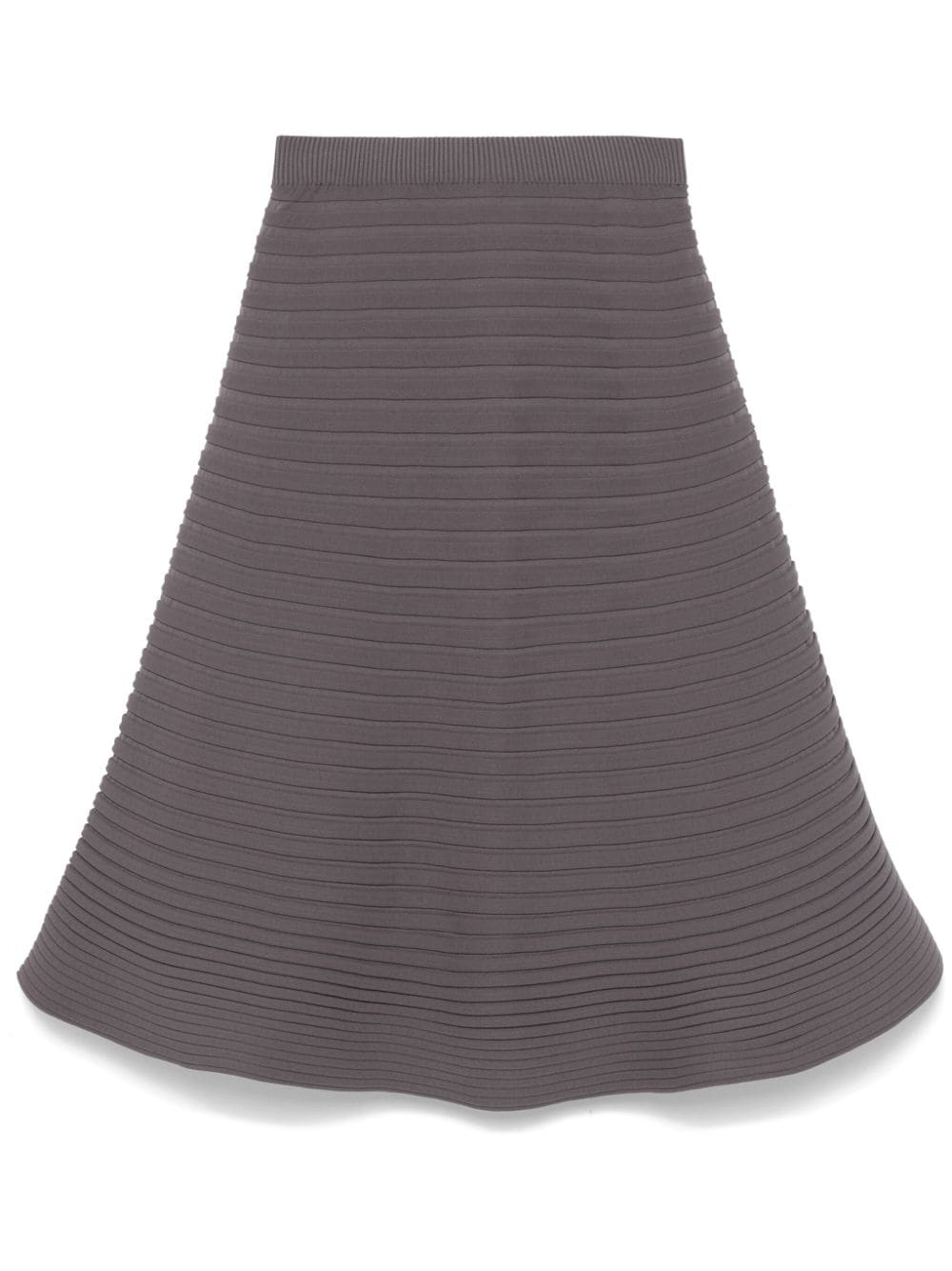 Pleats Please Issey Miyake ribbed knit midi skirt - Grey von Pleats Please Issey Miyake