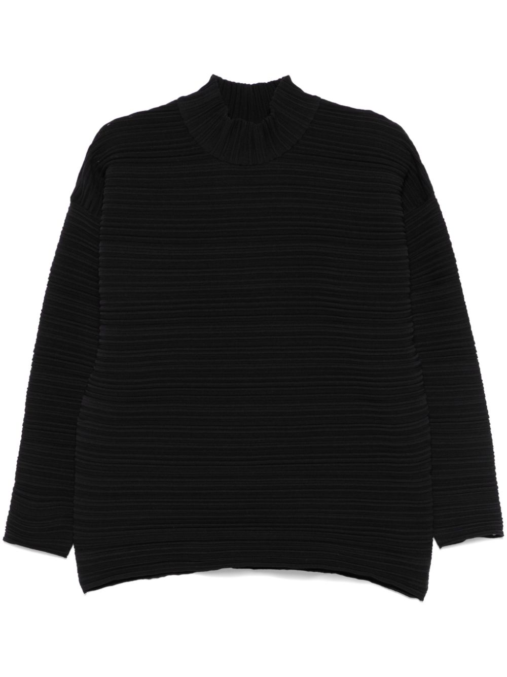 Pleats Please Issey Miyake ribbed sweater - Black von Pleats Please Issey Miyake