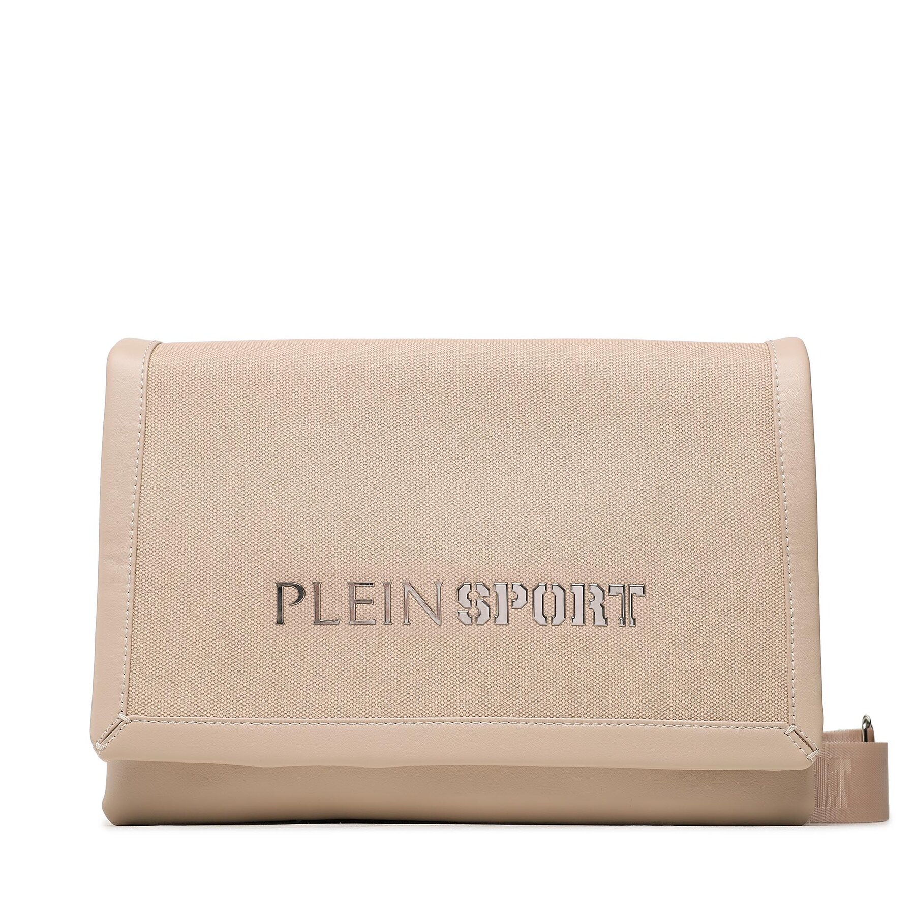 Handtasche Plein Sport Crossover With Flap Causeway 2110067 Beige von Plein Sport