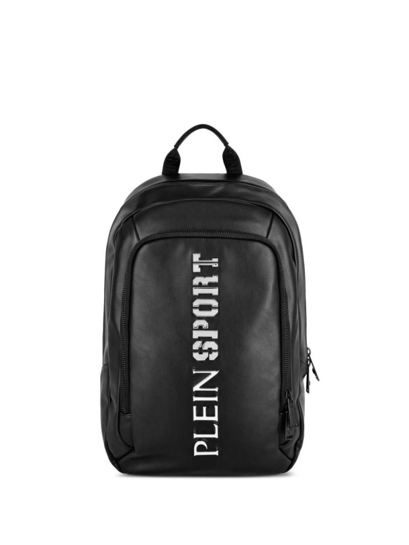 Plein Sport Arizona logo-lettering backpack - Black von Plein Sport