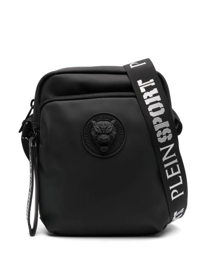 Plein Sport Boston logo-embossed messenger bag - Black von Plein Sport