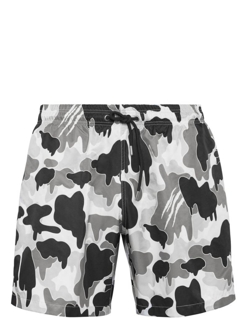 Plein Sport Camouflage swim shorts - Black von Plein Sport