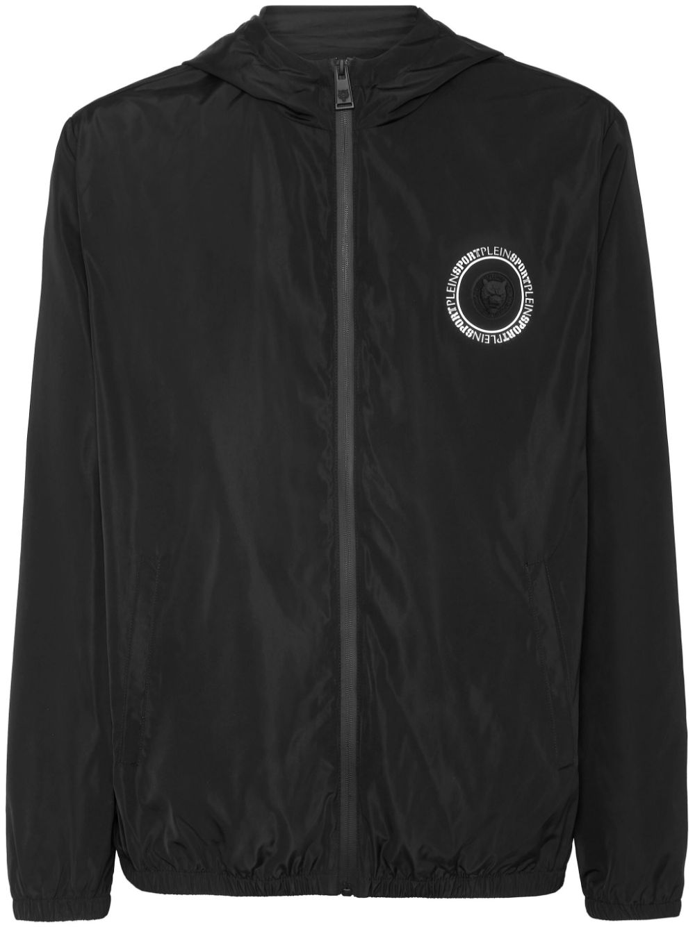 Plein Sport Carbon Tiger hooded windbreaker - Black von Plein Sport