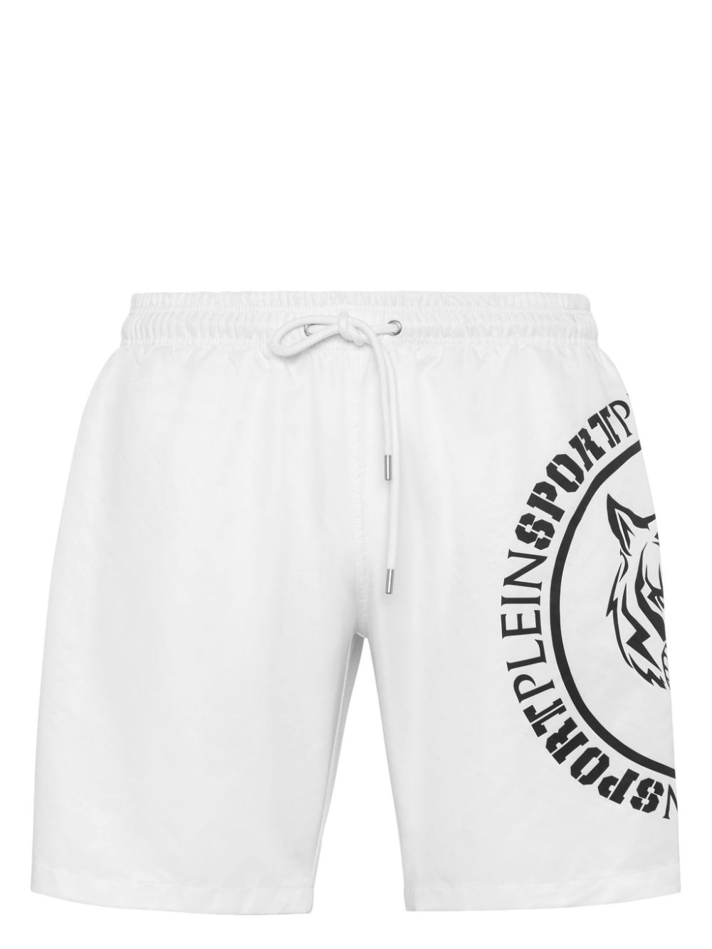 Plein Sport Carbon Tiger swim shorts - White von Plein Sport