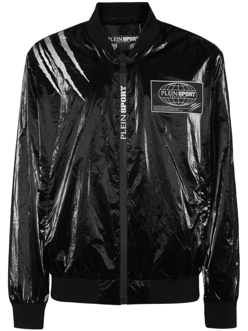 Plein Sport Crease bomber jacket - Black von Plein Sport