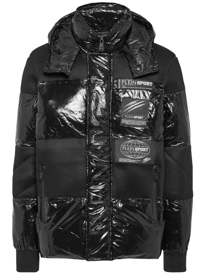 Plein Sport Global Express padded jacket - Black von Plein Sport