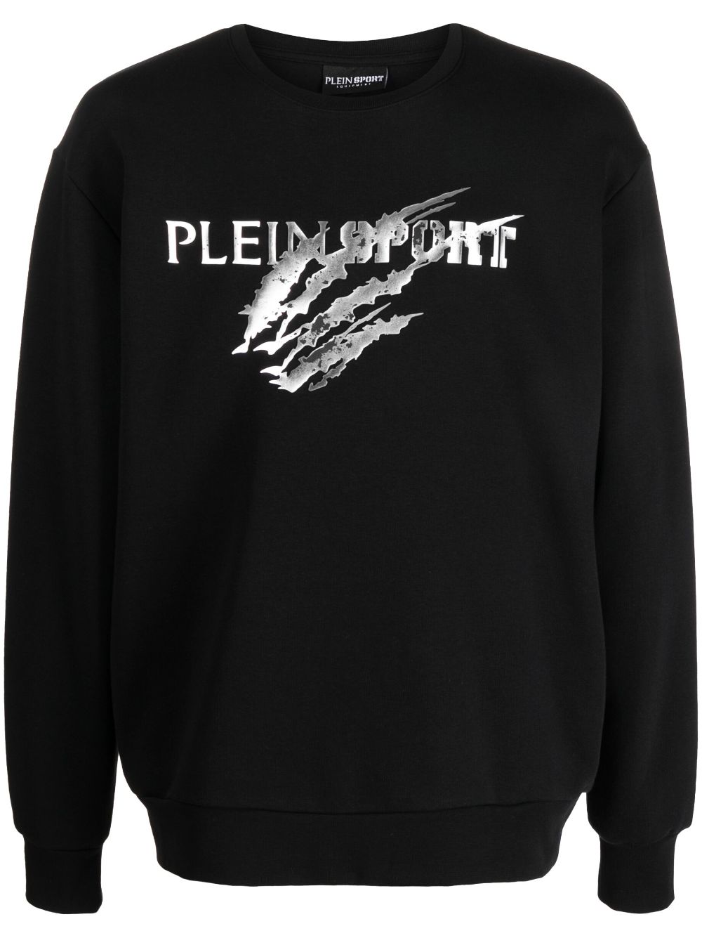 Plein Sport LS Scratch logo-print sweatshirt - Black von Plein Sport