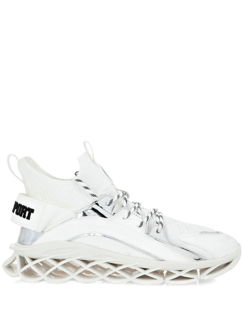 Plein Sport Runner Tiger sneakers - White von Plein Sport