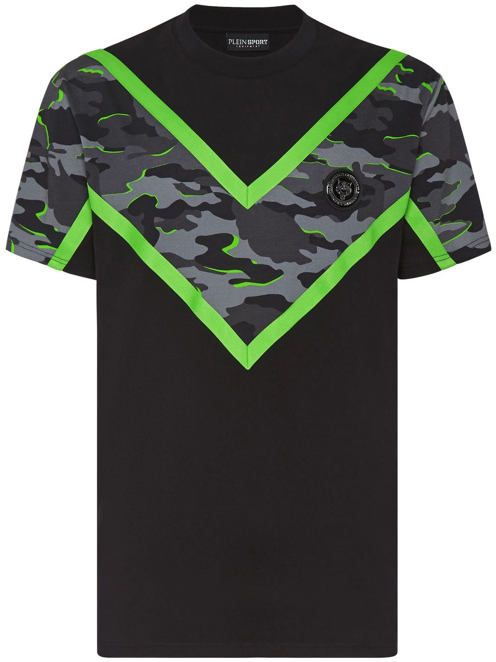 Plein Sport SS Neon Amazon Edition camouflage-print T-Shirt - Black von Plein Sport