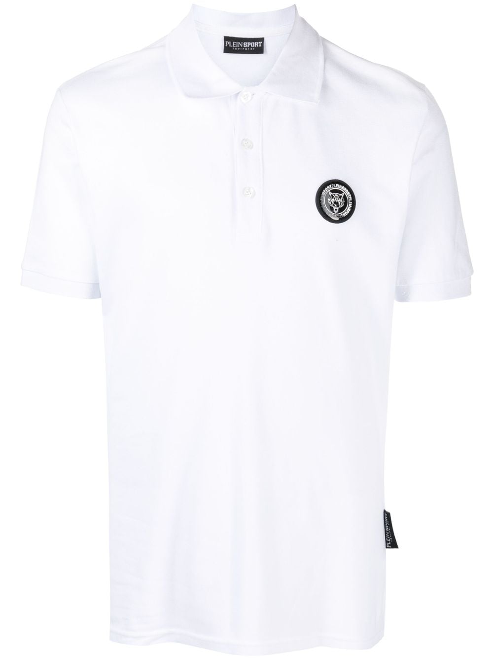 Plein Sport SS Thunder Tiger cotton polo shirt - White von Plein Sport