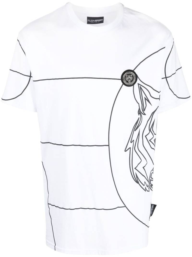 Plein Sport SS Tiger round-neck T-shirt - White von Plein Sport