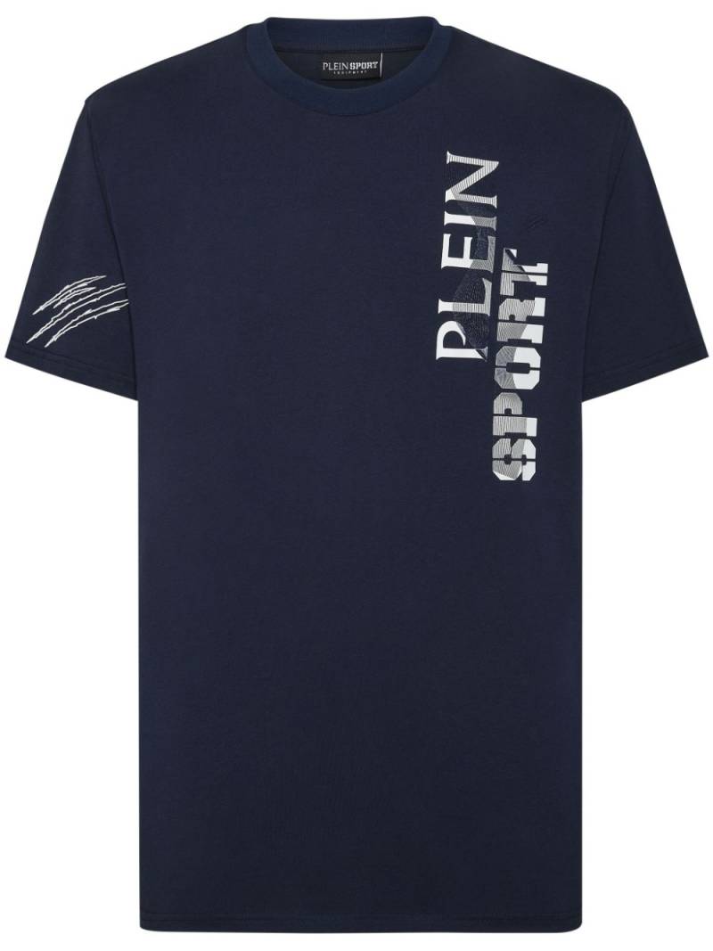 Plein Sport SS Wave logo-print T-shirt - Blue von Plein Sport