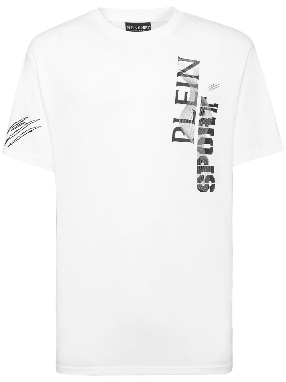 Plein Sport SS Wave logo-print T-shirt - White von Plein Sport