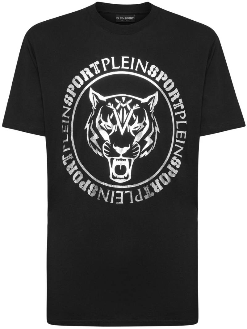 Plein Sport SS logo-print cotton T-shirt - Black von Plein Sport