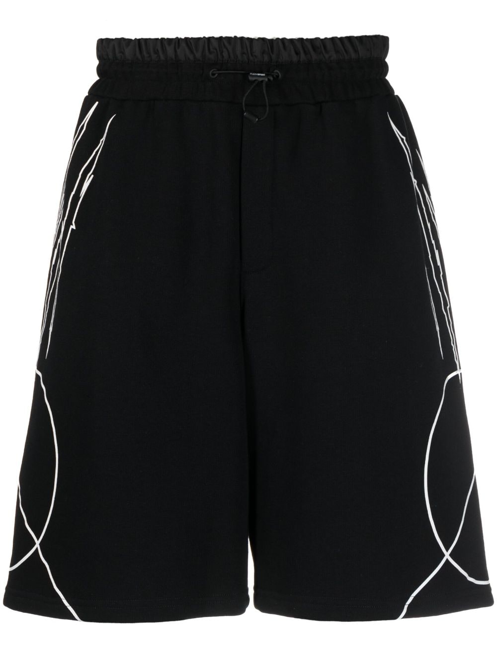 Plein Sport Scratch elasticated waist shorts - Black von Plein Sport