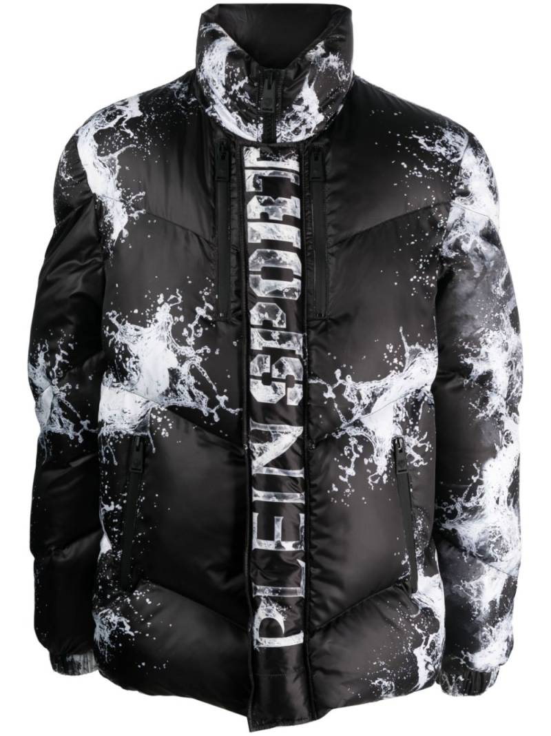 Plein Sport Splash Extreme padded jacket - Black von Plein Sport