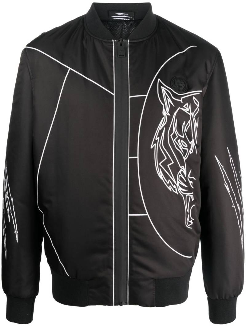 Plein Sport Tiger Court Edition bomber jacket - Black von Plein Sport