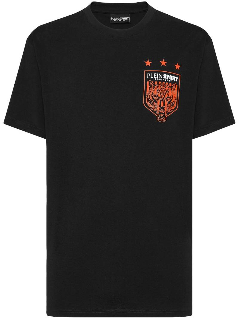 Plein Sport Tiger Crest Edition cotton T-Shirt - Black von Plein Sport