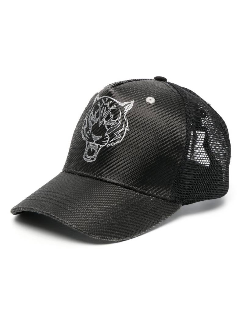 Plein Sport Tiger curved-peak cap - Black von Plein Sport