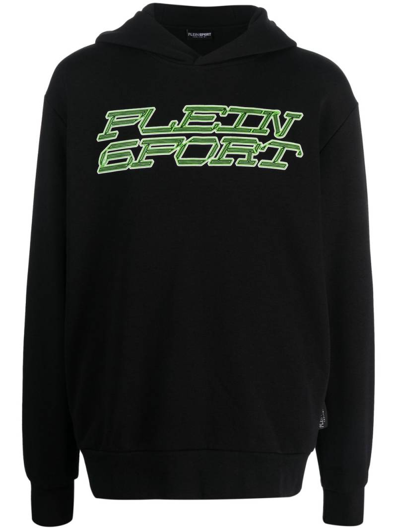 Plein Sport Tiger logo-print hoodie - Black von Plein Sport