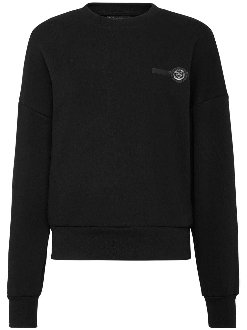 Plein Sport cropped round-neck sweatshirt - Black von Plein Sport