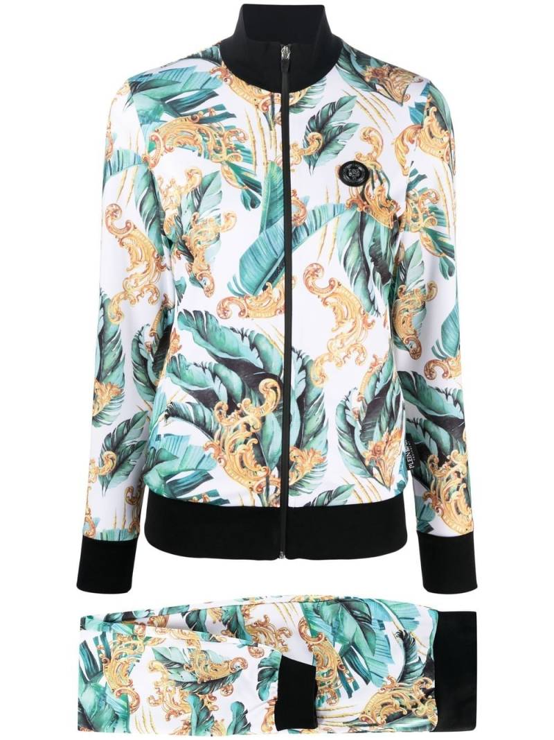 Plein Sport floral-print track pants - Green von Plein Sport