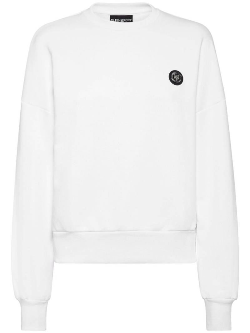 Plein Sport graphic-print cotton sweatshirt - White von Plein Sport