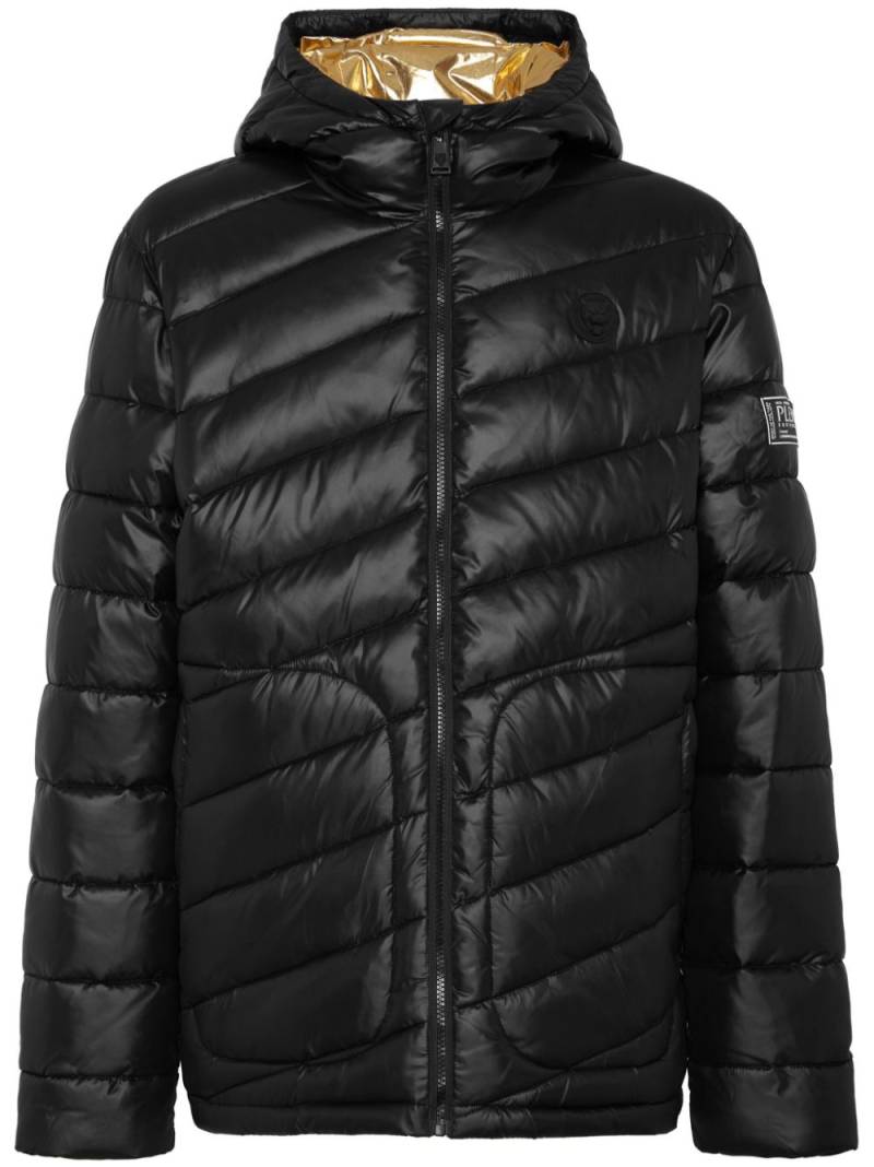 Plein Sport hooded puffer jacket - Black von Plein Sport