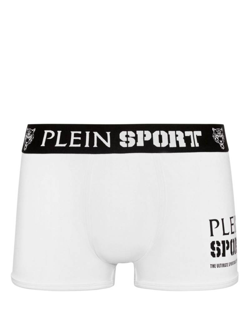 Plein Sport logo boxers - White von Plein Sport