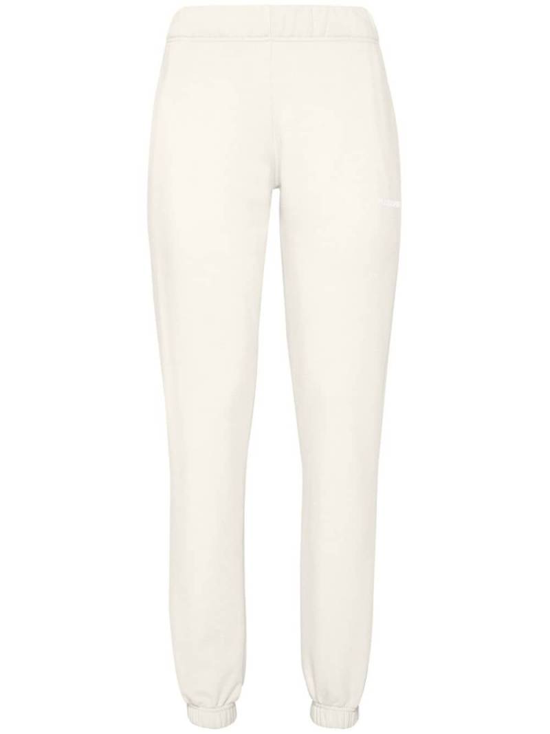 Plein Sport logo-embossed tapered track pants - Neutrals von Plein Sport