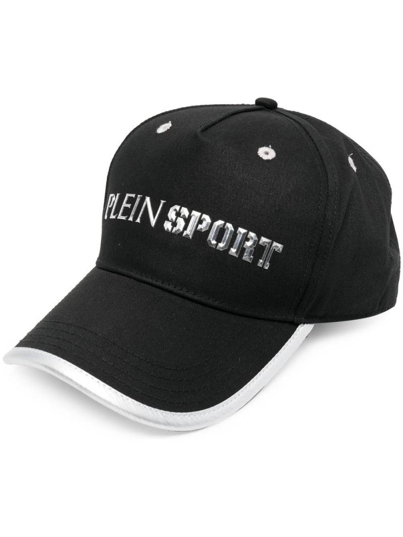 Plein Sport logo-lettering baseball cap - Black von Plein Sport